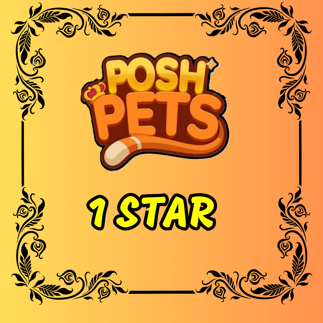 Pet Posh Album - 1 Star Monopoly Go Sticker