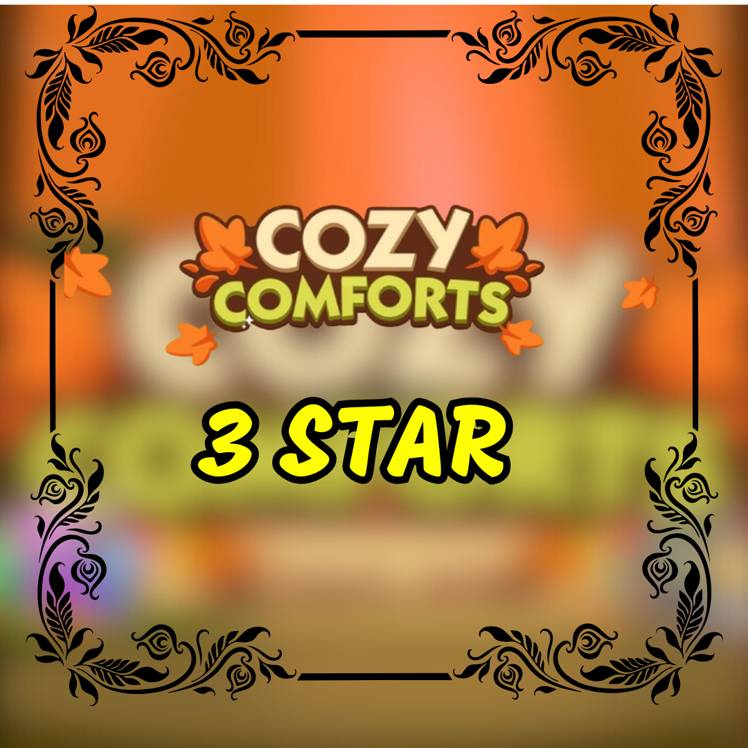 Cozy Comforts Album - 3 Star Monopoly Go Sticker