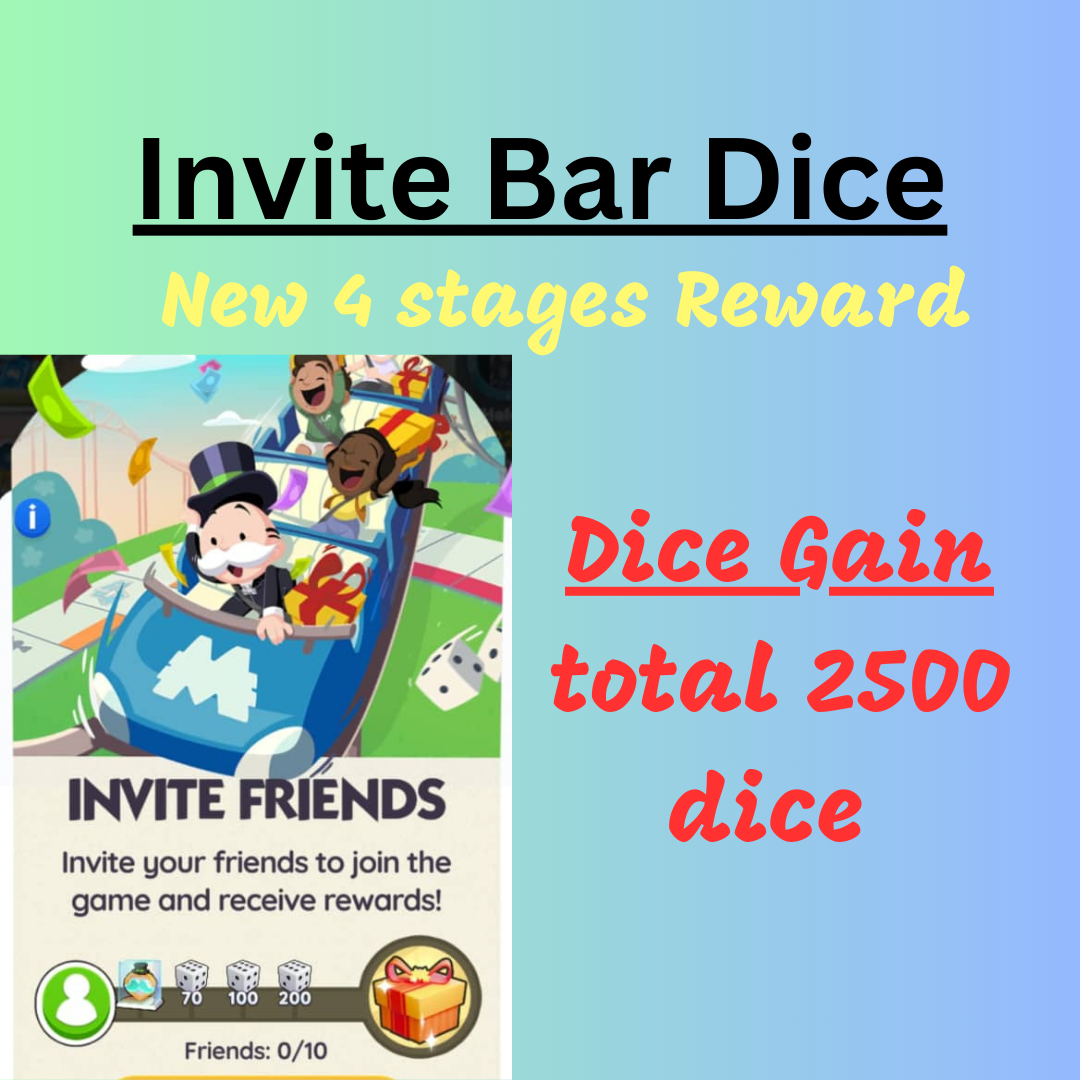 Invite Bar/Friend Invite task - Monopoly Go