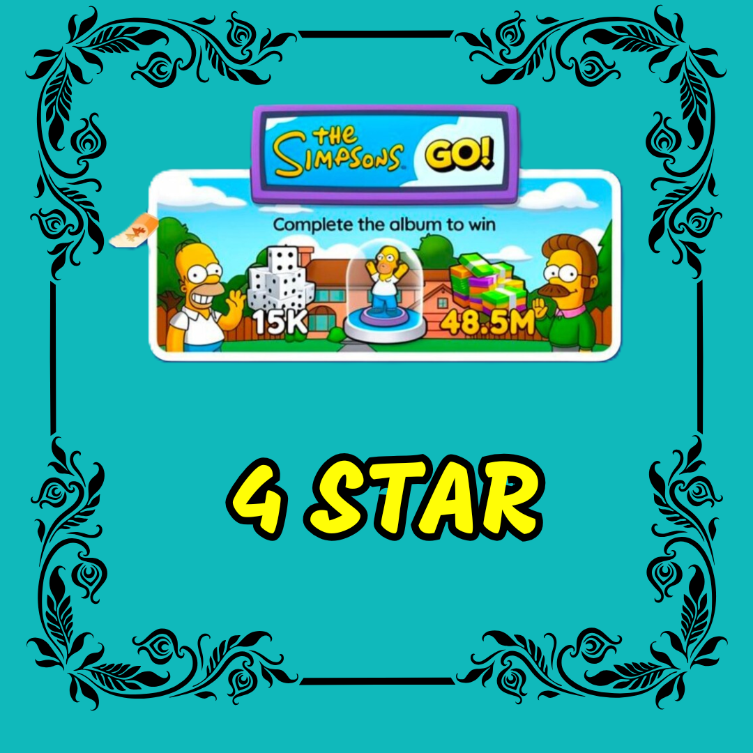 Simpson Album - 4 Star Monopoly Go Sticker