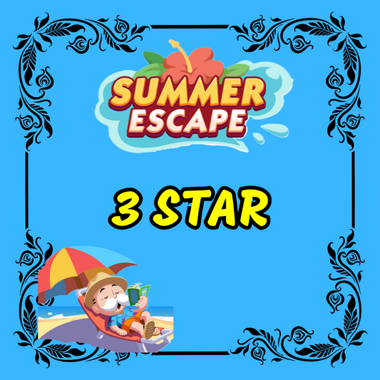 Escape Summer Album - 3 Star Monopoly Go Sticker