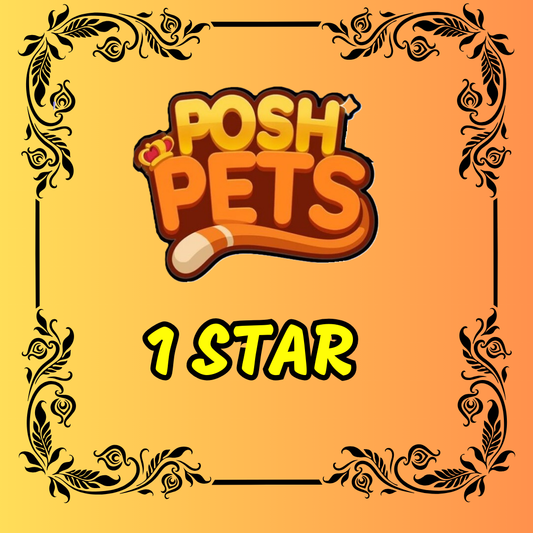 Pet Posh Album - 1 Star Monopoly Go Sticker