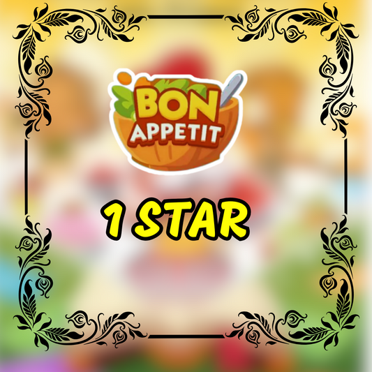 Bon Appetit Album - 1 Star Monopoly Go Sticker