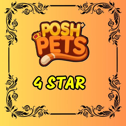 Posh Pet Album - 4 Star Monopoly Go Sticker