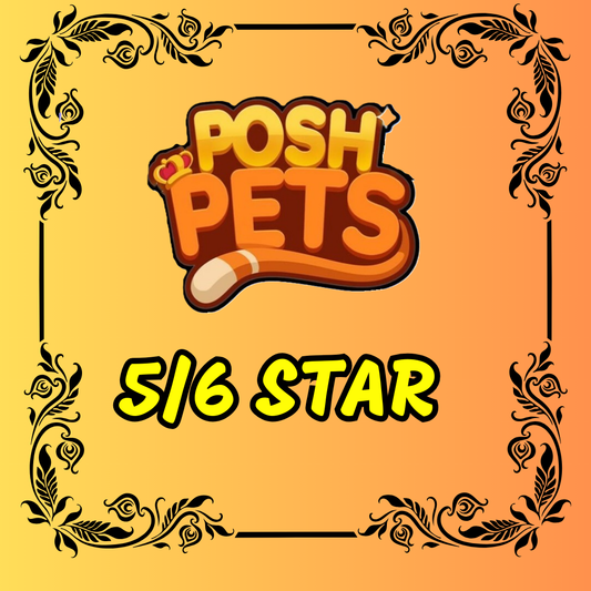 Posh Pet Album - 5/6 Star Monopoly Go Sticker