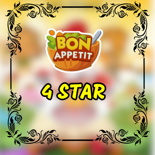 Bon Appetit Album - 4 Star Monopoly Go Sticker