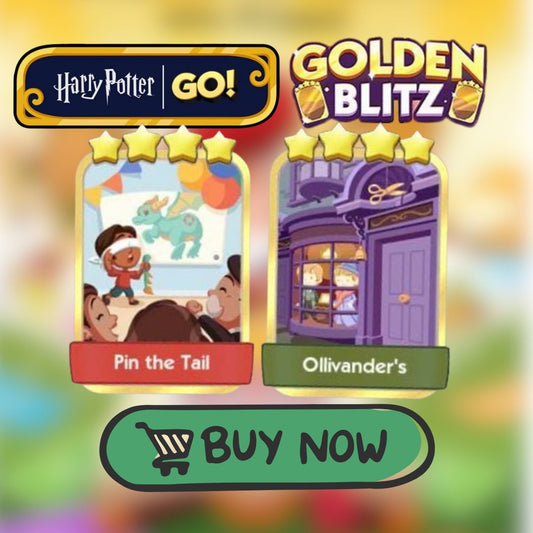 Golden Blitz - Pin the Tail Set 15 or Ollivander's Set 17