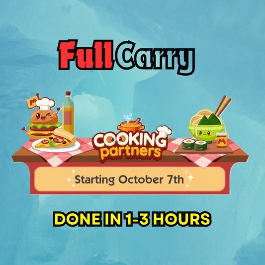 Cooking Partner Event Full Carry Slot - Monopoly Go（1-3 hours)