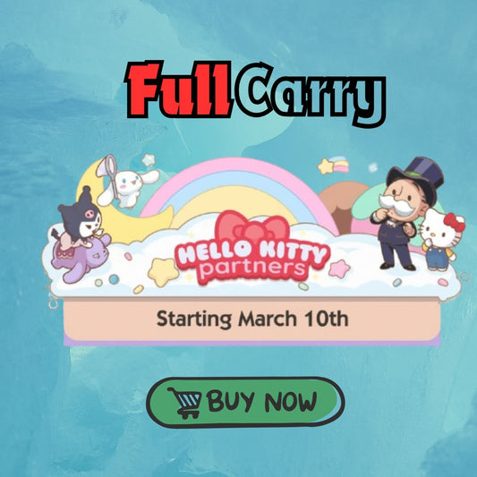 Posh Pets Hello Kitty Partner Event Full Carry Slot - Monopoly Go (2hours)