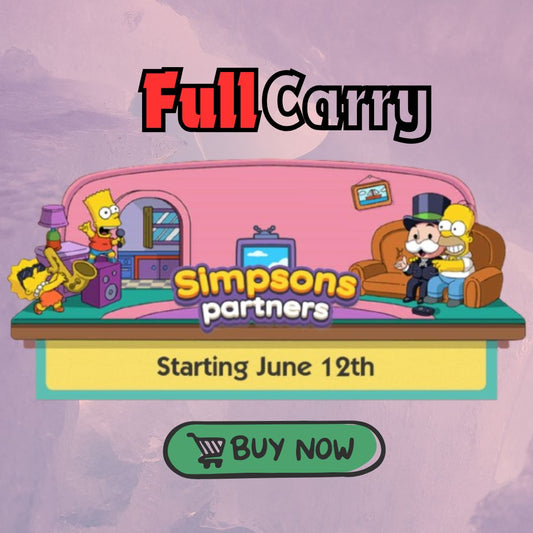 Simpsons Partner Event Full Carry Slot - Monopoly Go