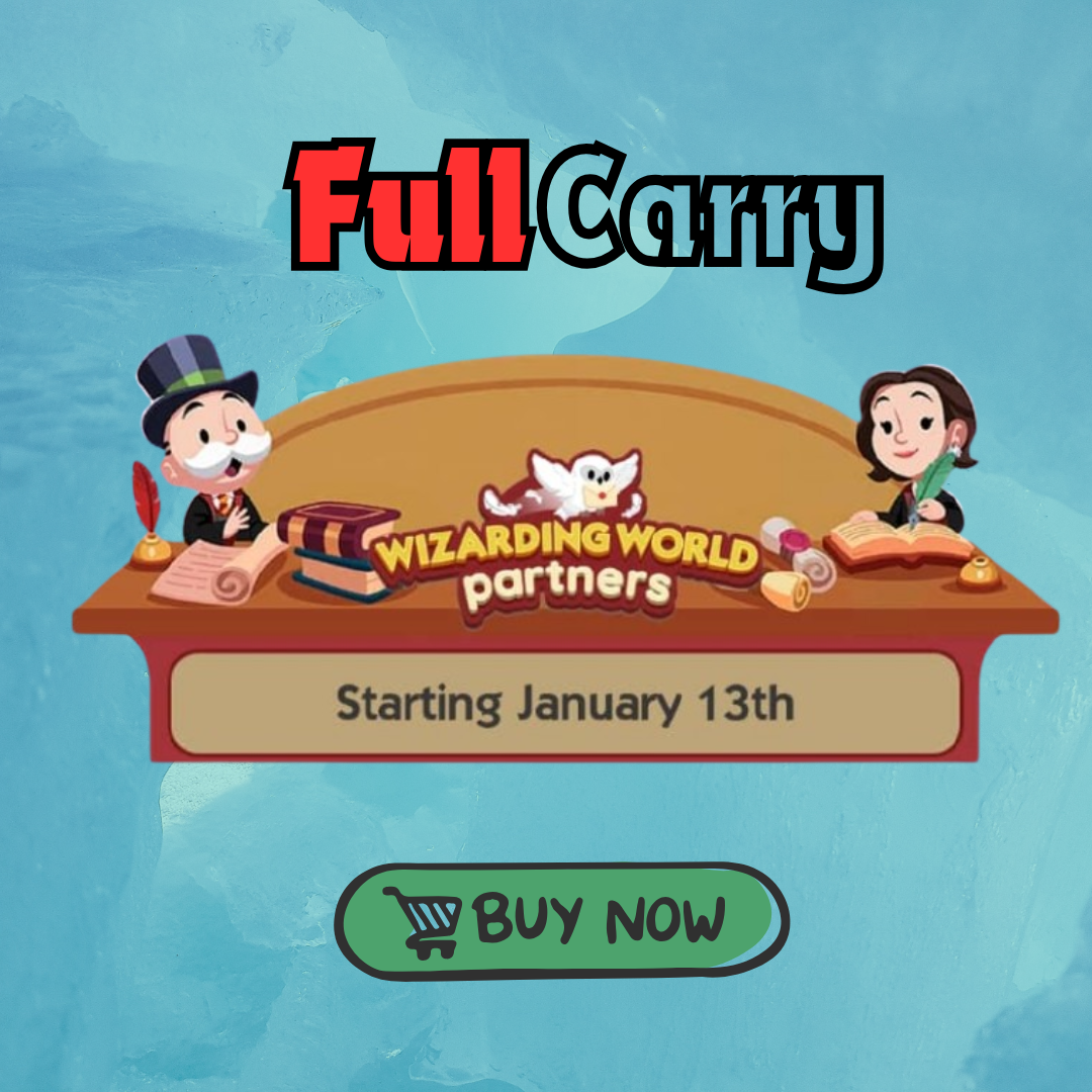 Harry Potter Wizarding World Partner Event Full Carry Slot - Monopoly Go (Slow response)