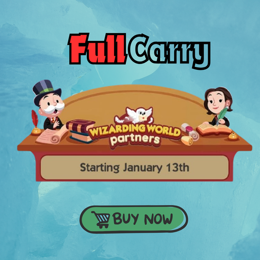 Harry Potter Wizarding World Partner Event Full Carry Slot - Monopoly Go（1-5 hours)