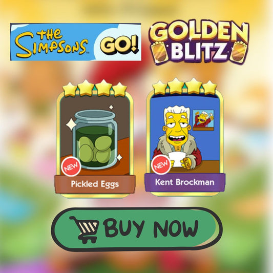 Golden Blitz - Pickled Eggs Set18 and Kent Brockman Set20